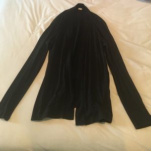 j crew black cardigan!